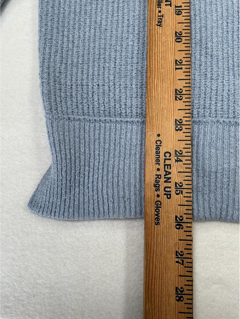 Aerie Ribbed Pullover Sweatshirt in Dusty Blue, Women's M - Picture 4 of 6